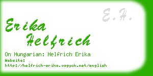 erika helfrich business card